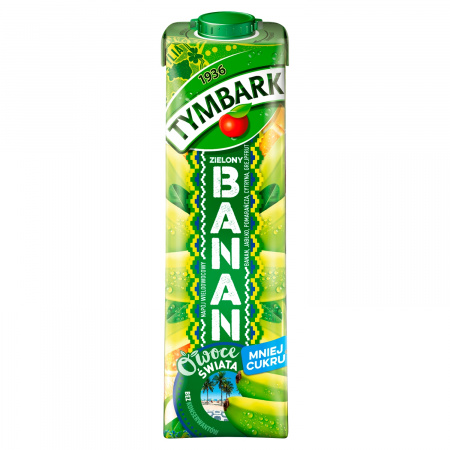 Tymbark Owoce Świata Napój wieloowocowy zielony banan 1 l