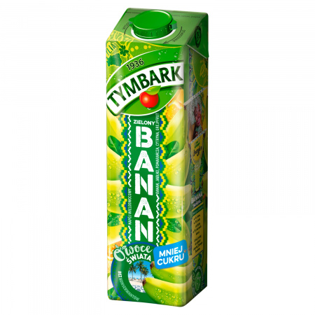 Tymbark Owoce Świata Napój wieloowocowy zielony banan 1 l