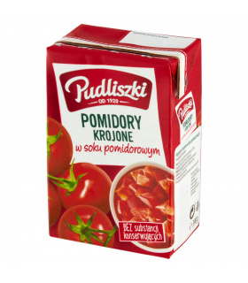 Pudliszki Pomidory krojone w soku pomidorowym 390 g