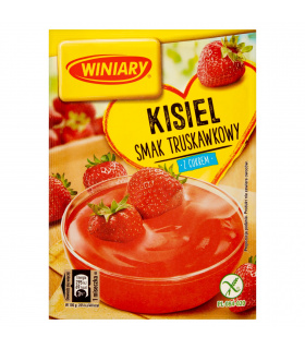 Winiary Kisiel z cukrem smak truskawkowy 77 g