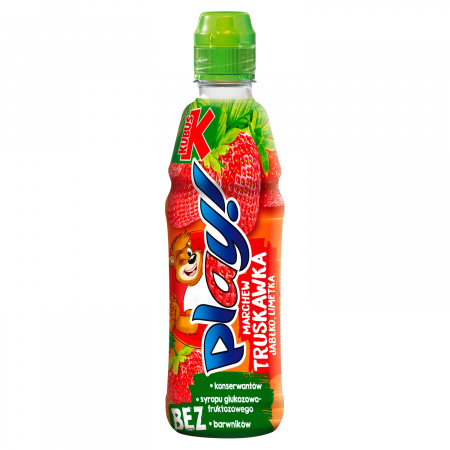 Kubuś Play! Napój marchew truskawka jabłko limetka 400 ml