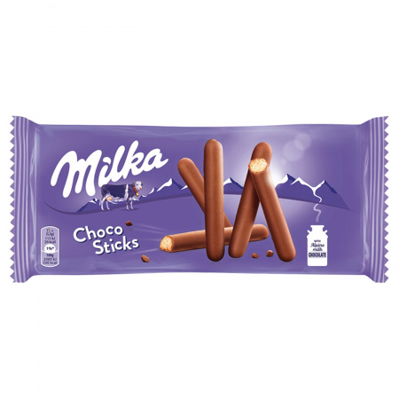 Milka Choco Sticks Ciastka oblane czekoladą mleczną 112 g