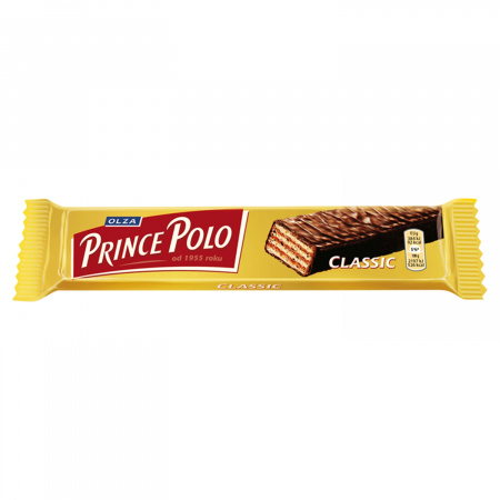 Prince Polo Classic Kruchy wafelek z kremem kakaowym oblany czekoladą 17,5 g