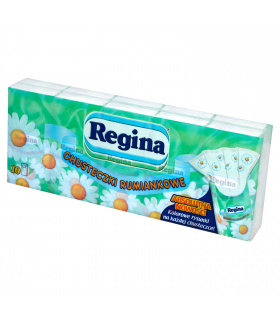 Regina Chusteczki higieniczne rumiankowe 4-warstwowe 10 paczek po 9 chusteczek