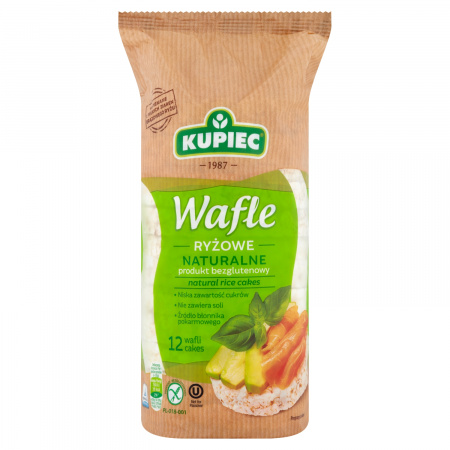 Kupiec Wafle ryżowe naturalne 120 g (12 sztuk)