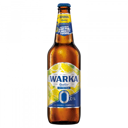 Warka Radler Piwo bezalkoholowe z lemoniadą o smaku cytrusowym 500 ml